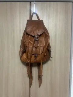 ブラウンレザーリュック