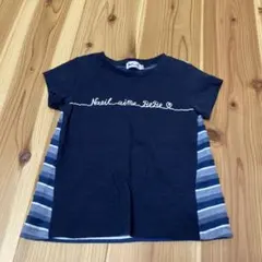 Noeil aime BeBe ロゴ刺繍Tシャツ 110cm