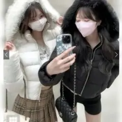 GRL 2Wayフード付きファーダウンジャケット[ask143]