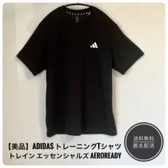 【美品】adidas トレーニングTシャツ ブラック AEROREADY