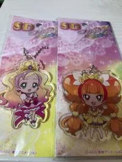プリキュア SD アクリルキーホルダーキュアフローラ＆キュアトゥインクル