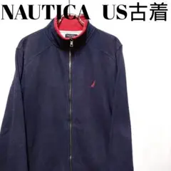 US古着　フルジップスウェット　ワンポイント刺繍　トレーナー　アメリカ古着