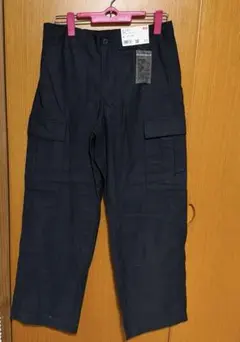 【最終値下げ】【新品】UNIQLO ワイドストレートカーゴパンツ Mサイズ