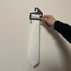 ホワイト 無地 フォーマルネクタイ