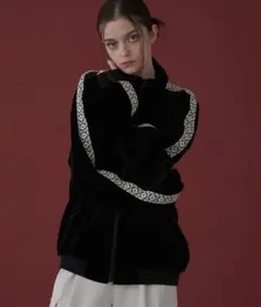 LUCY/ベロアライントラックジャケット