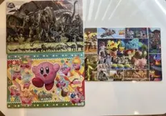 【美品】パズル 3個セット ジュラシックワールド カービィ トイストーリー