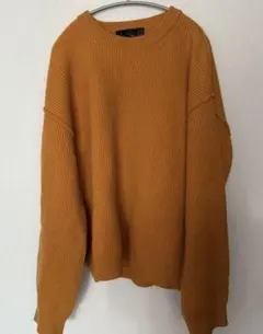 ROUTINE オレンジ ニットセーター M
