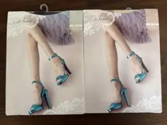 アツギ　ジュレーム　かわいい花柄ストッキング M-Lサイズ 2色セット