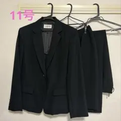 リクルートスーツ 三点セット　黒色 シングルボタン