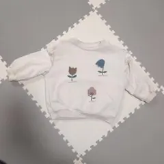 H&M 花柄プリント トレーナー 74cm