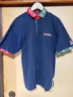 90s トミーヒルフィガー セーリングギア ポロシャツ 刺繍ロゴ