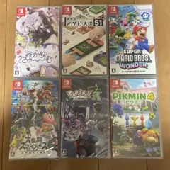 Nintendo Switch ソフト 6本セット スマブラ ピクミン ポケモン
