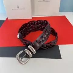 未使用級】ブルネロクチネリストレッチレザー パンツ2022年モデル本革