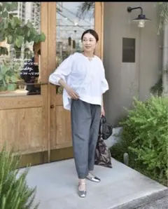 bow.a ボウエー 水際 TAPERED PANTS ネイビー S - メルカリ