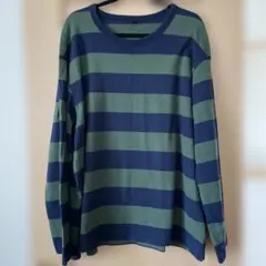 UNIQLO ユニクロ　メンズ　大きいサイズ　4XL ボーダー　長袖カットソー