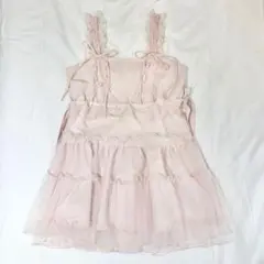merry jenny チュールドロストミニキャミワンピース