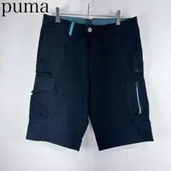 PUMA プーマ　バミューダ　カーゴパンツ　ウエスト81cm ブラック　メンズ