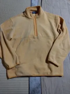 old UNIQLO 紺タグイエローハーフジップフリースジャケット