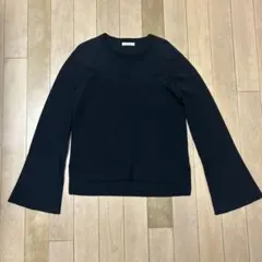 【週末限定】 DES PRÉS トゥモローランド 黒 長袖 フレアスリーブニット