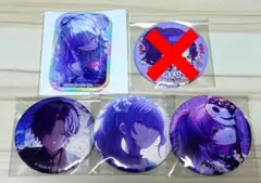 プロセカ 朝比奈まふゆ グリッター缶バッジ スクエアバッジ