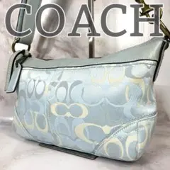 COACH ShoulderBag Signature light blue