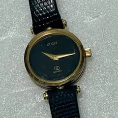 ☆不動品 GUCCI グッチ 腕時計 ブラック×ゴールドシェリーライン
