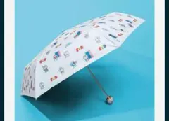 新品100%ドラえもん&フレンズ <UVプロテクト付き>晴雨兼用折りたたみ傘