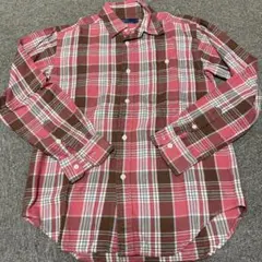 ポロラルフローレンKIDS 150サイズ フランネルシャツ ポニー無し