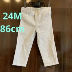 ほぼ未使用★プチバトー★ストライプ 長ズボン 24M（86cm）