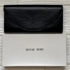 HANAE MORI（森英恵） 長財布（黒）蝶柄　※匿名発送、即購入OK