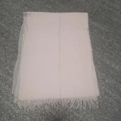 フリンジ付きカシミヤストール