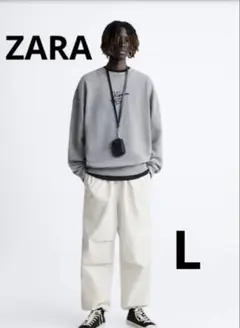 ZARA ザラ　BROOKLYN MINT コラボ　スウェット　グレー　L