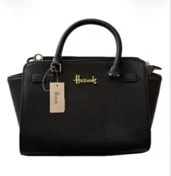 新品未使用　Harrods 2way ショルダーバッグ ブラックのサムネイル