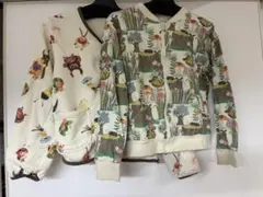 虫さん　スウェット　カーディガン　インセクトコレクション　XL 140-150