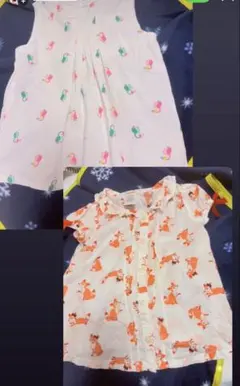 Gymboree 女の子　ワンピース　鳥柄　狐柄2着のサムネイル