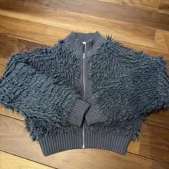MOUSSY ループニットブルゾン アウター グレー y2k ショート丈 - メルカリ