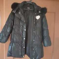 Barbie 黒 ダウンコート ファー付き