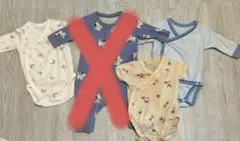 ユニクロ　ベビー服　3点セット　綿100% 新品未使用