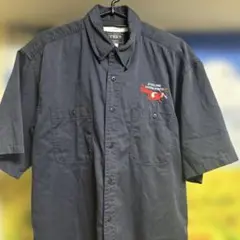 TEX 半袖ワークシャツ ダークグレー