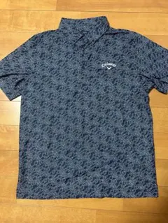 Callaway ポロシャツ LL ネイビー 波模様