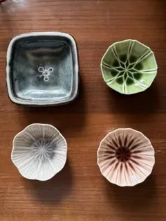 豆皿セット（四角・八角・花形）