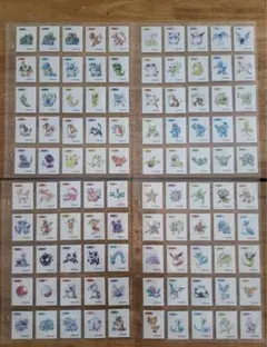 韓国限定 ポケモンパン 30周年 水彩画 コンプリート シールブック 
