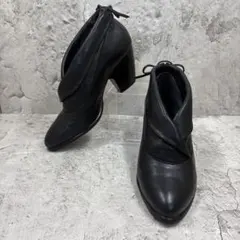 AU BANNISTER レザーショートブーツ 黒 35 日本製