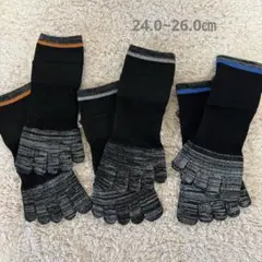 5本指ソックス スニーカー丈 メンズ【3足セット】 24.0~26.0㎝のサムネイル