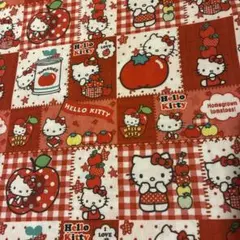 キティちゃん トマト りんご かわいい 布 生地 綿ポリ素材