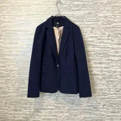 エイチアンドエム H&M ネイビー テーラードジャケット 新品タグ付