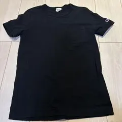 Champion 黒 Tシャツ ポケット付き　160サイズのサムネイル