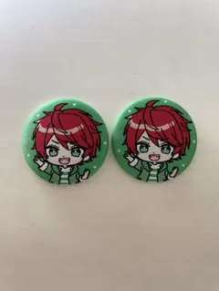 じゃぱぱ　刺繍缶バッジ　2個セット