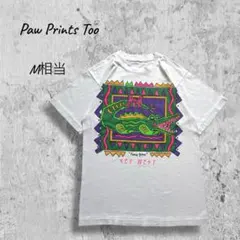 90s Paw Prints Too ワニ柄Tシャツ シングルステッチのサムネイル