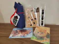 猫耳ペンスタンド(筆箱) ポストカード　ブックマークなど　新品未使用品